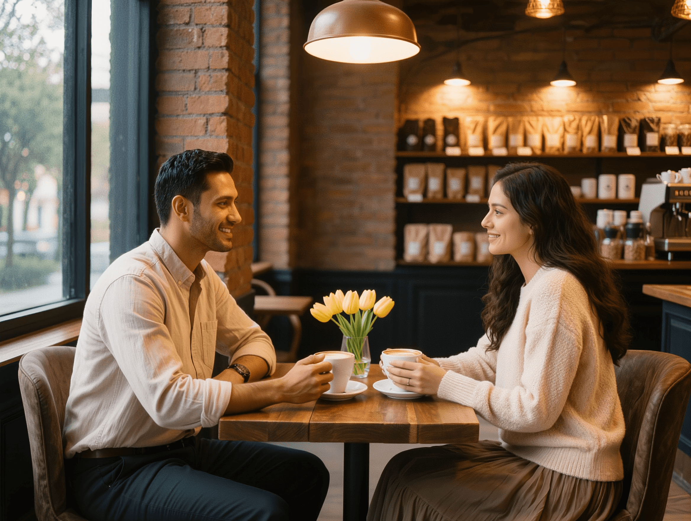 Pasangan Malaysia di kafe cozy — JomDate cadangkan tempat date terbaik